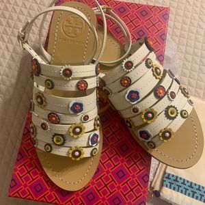 Tory Burch sandals size 61/2 ivory